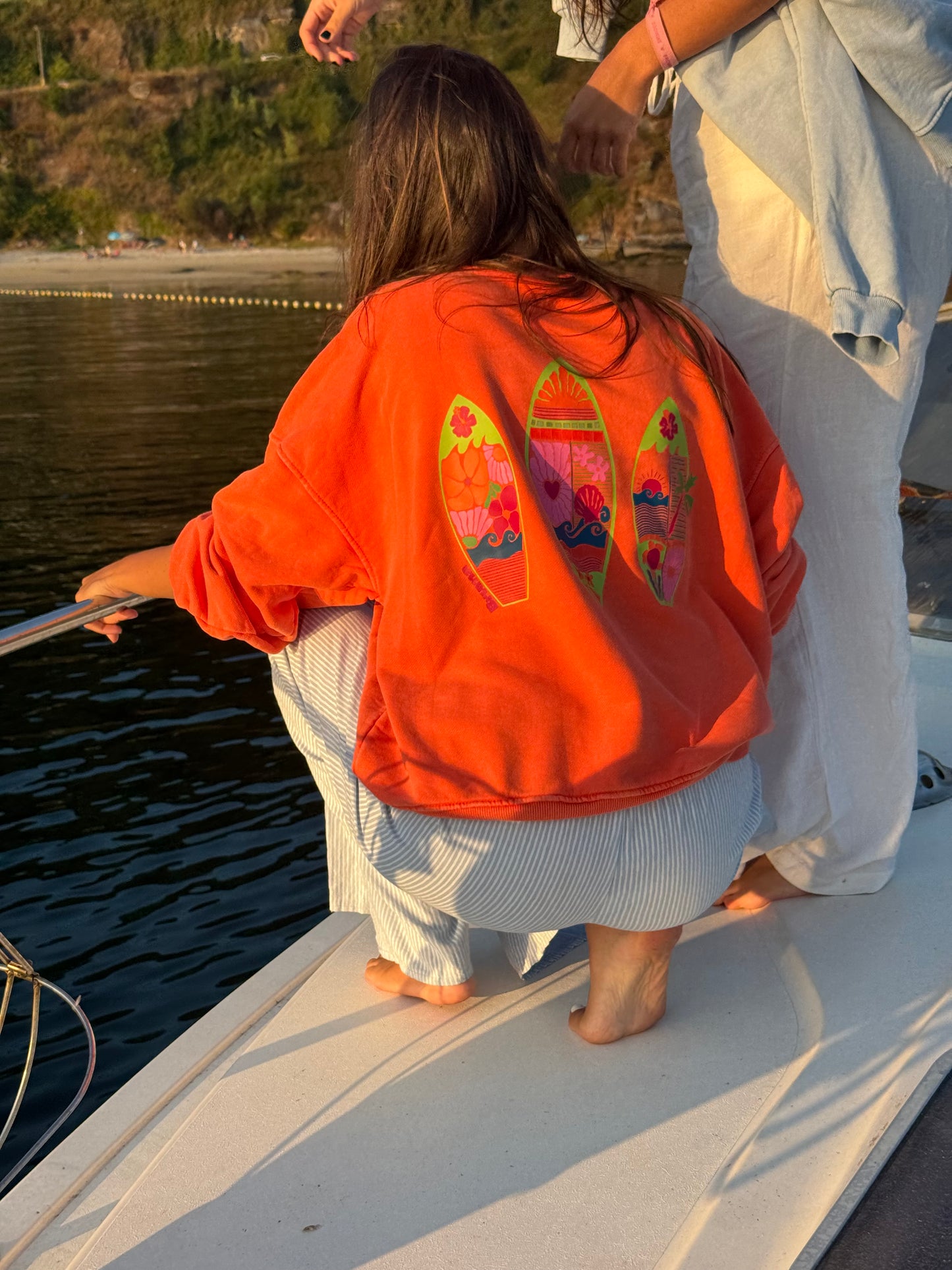 Sudadera tablas surf sin capucha fina