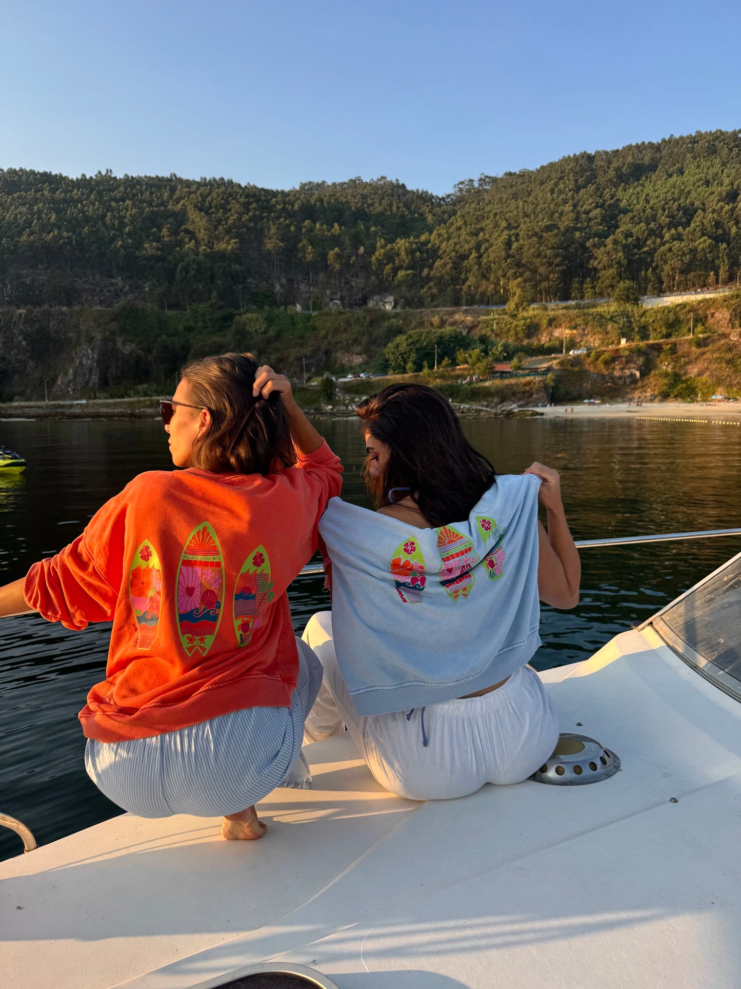 Sudadera tablas surf sin capucha fina