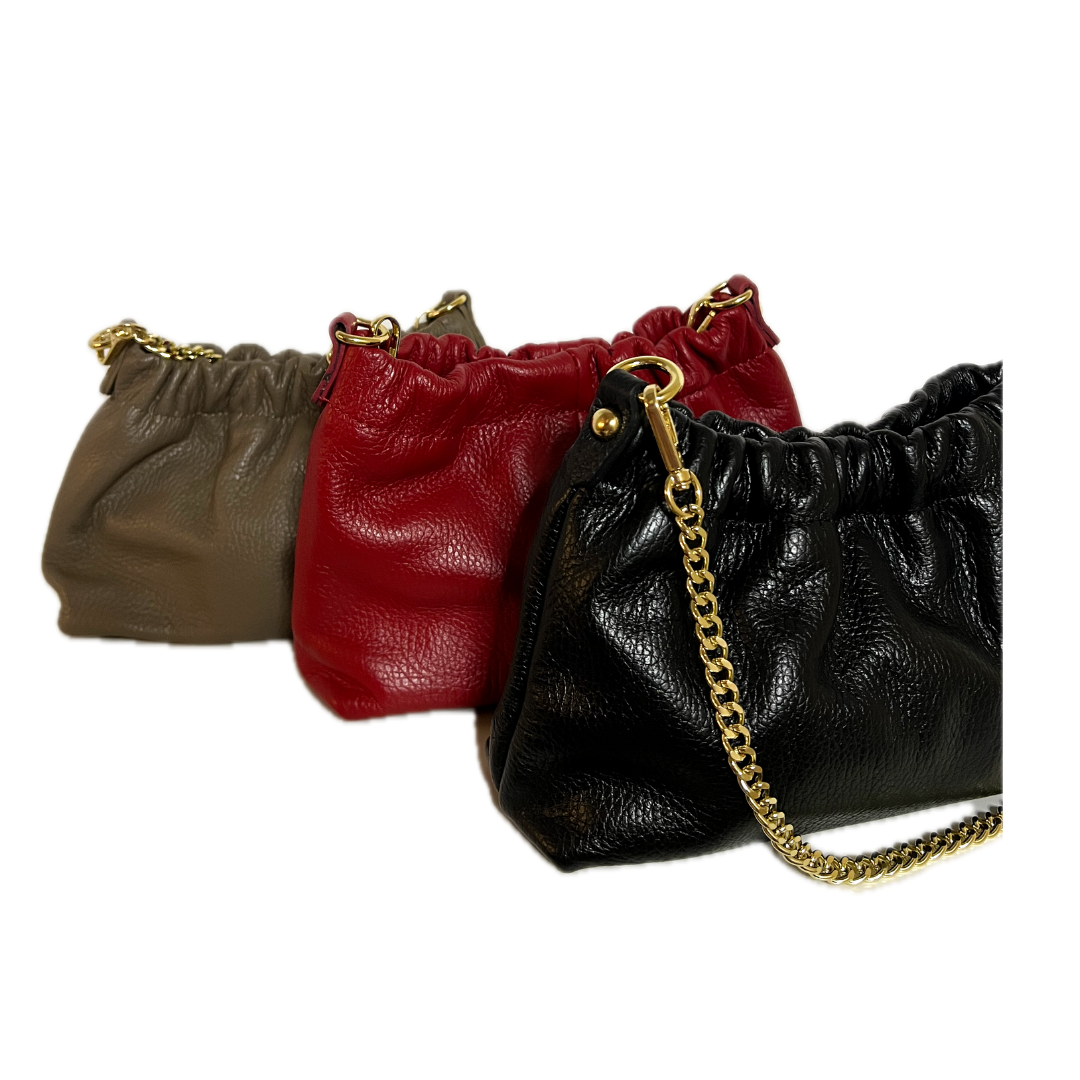 Bolso piel Cherry negro