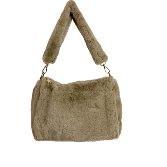 Bolso de pelo soft Taupe