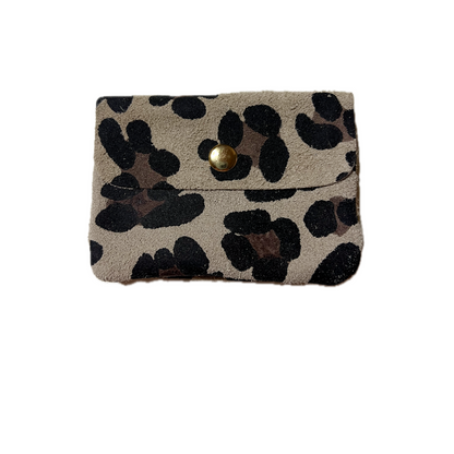 Monedero de piel animal print