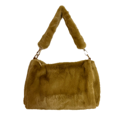 Bolso de pelo soft Camel