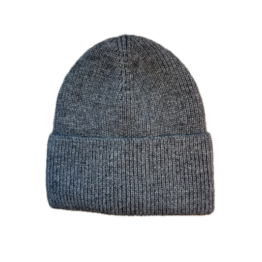 Gorro punto canalé gris