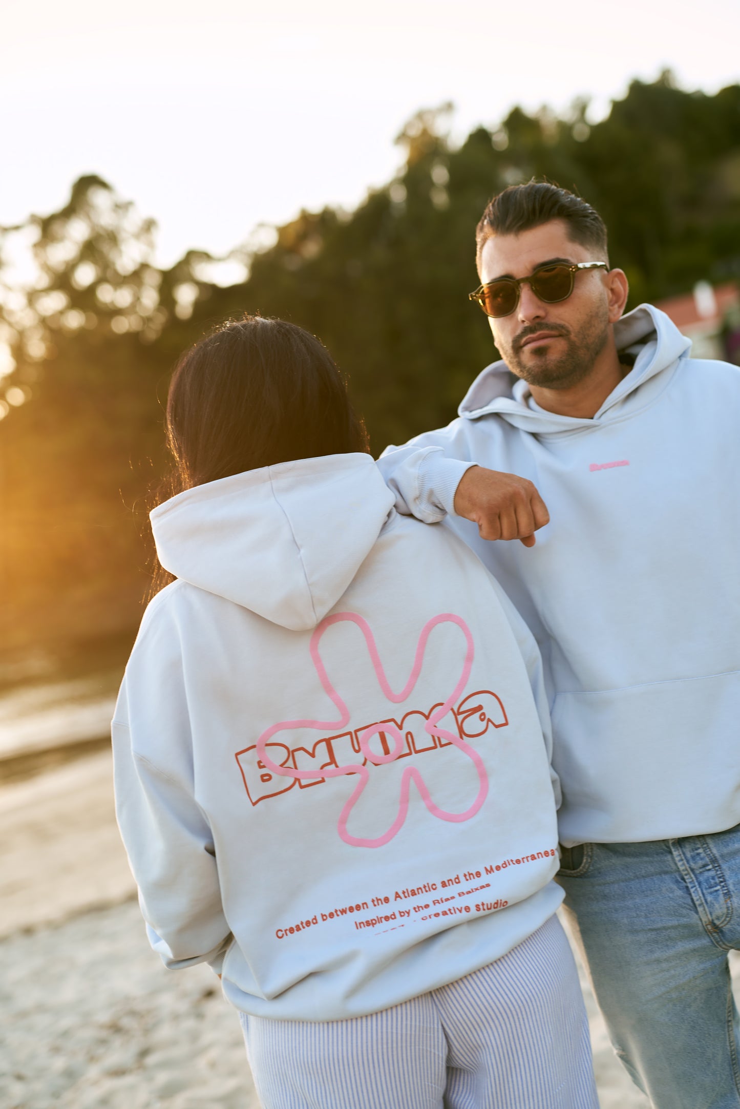 Sudadera flor Bruma unisex