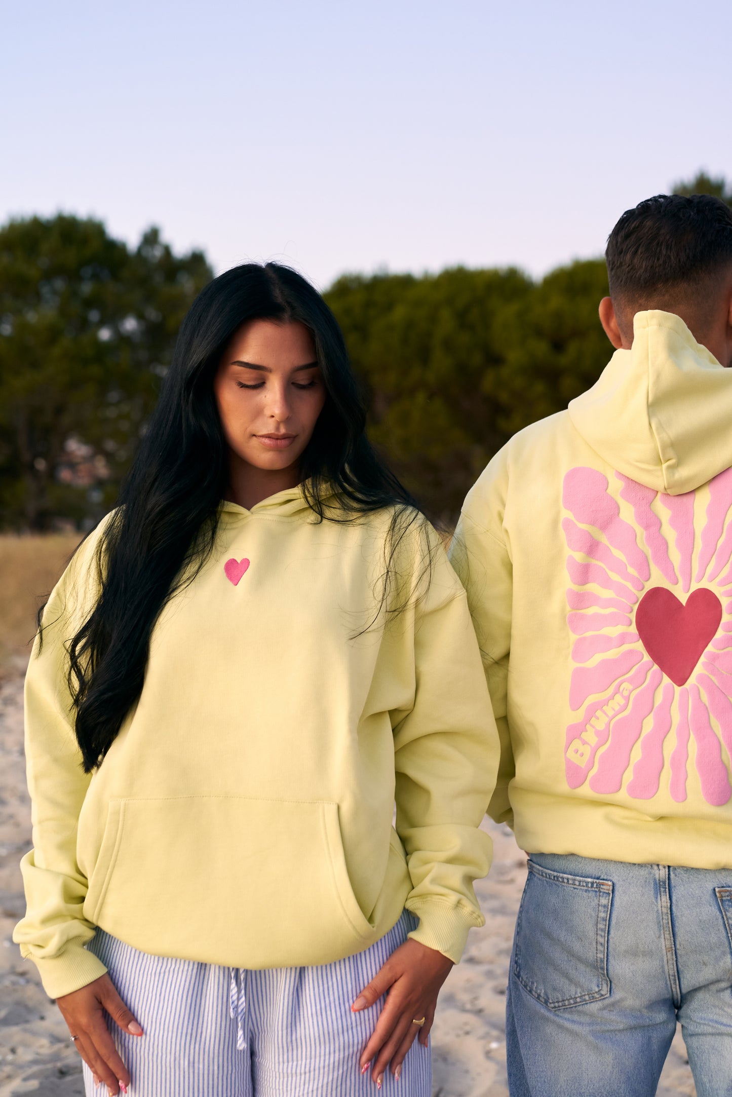 Sudadera corazón unisex