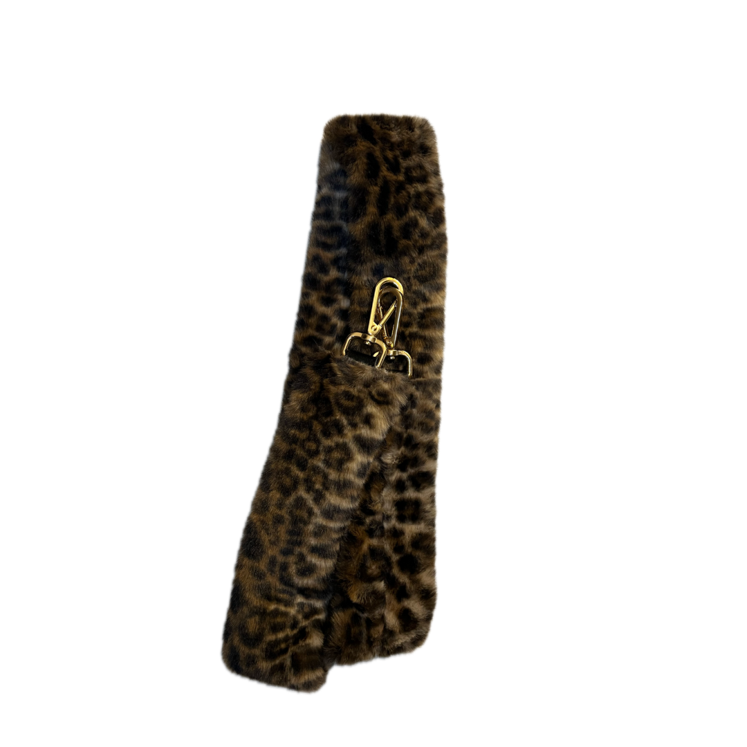 Correa de peluche animal print