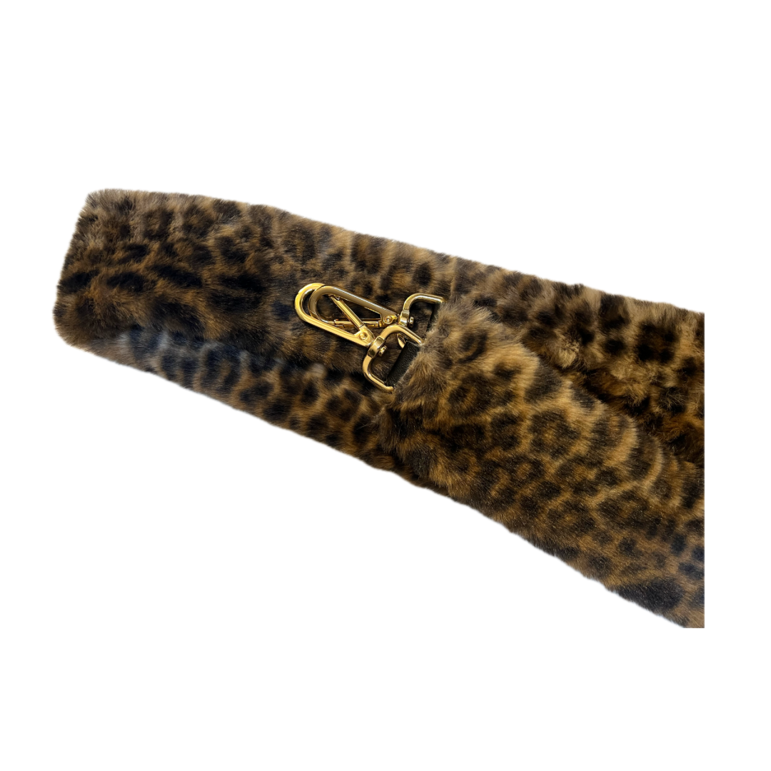 Correa de peluche animal print