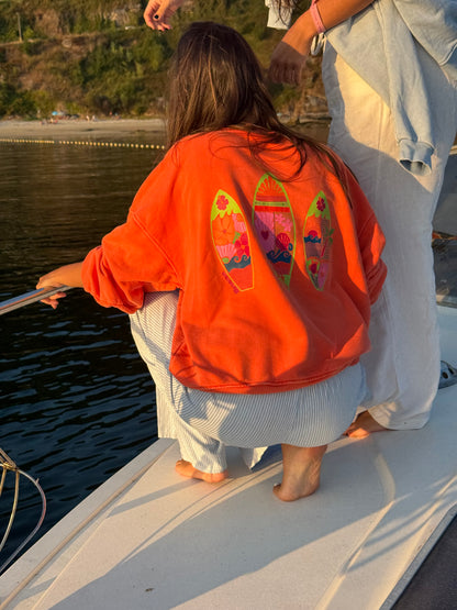 Sudadera tablas surf sin capucha fina