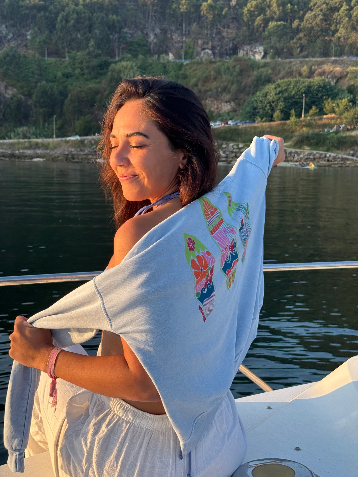 Sudadera tablas surf sin capucha fina